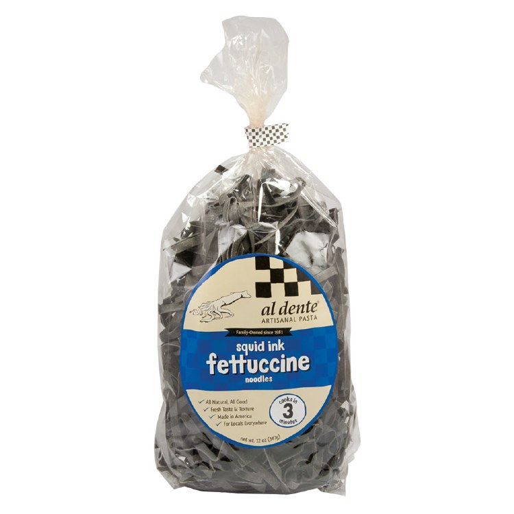 Al Dente Squid Ink Fettuccine Roberts Seafood Market