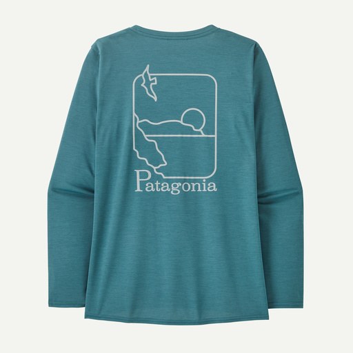 PATAGONIA W'S L/S CAP COOL DAILY GRAPHIC SHIRT - WATERS