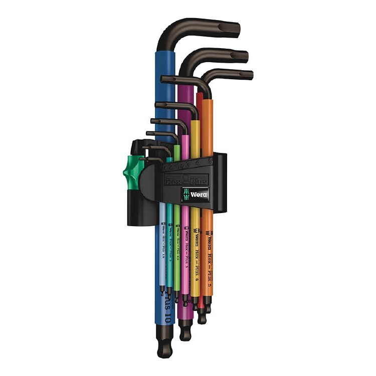 WERA 950 SPKL LONG HEX WRENCH 9PC SET