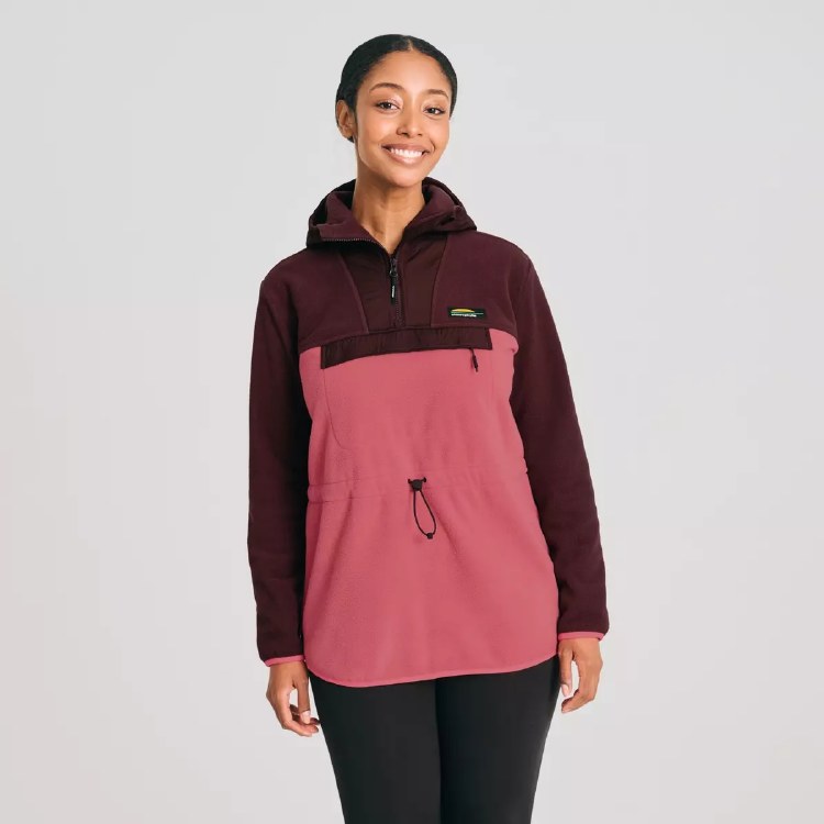 CHLOROPHYLLE W VINTAGE APICA HALF ZIP FLEECE JACKET