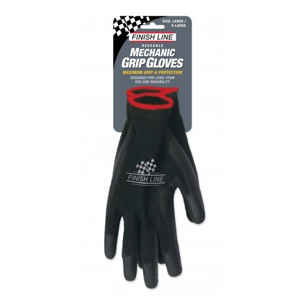 FINISH LINE MECHANIC GRIP GLOVES (L/XL)