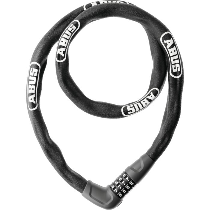 ABUS STEEL-O-CHAIN w CMBTION LOCK 5MMx110CM BLK