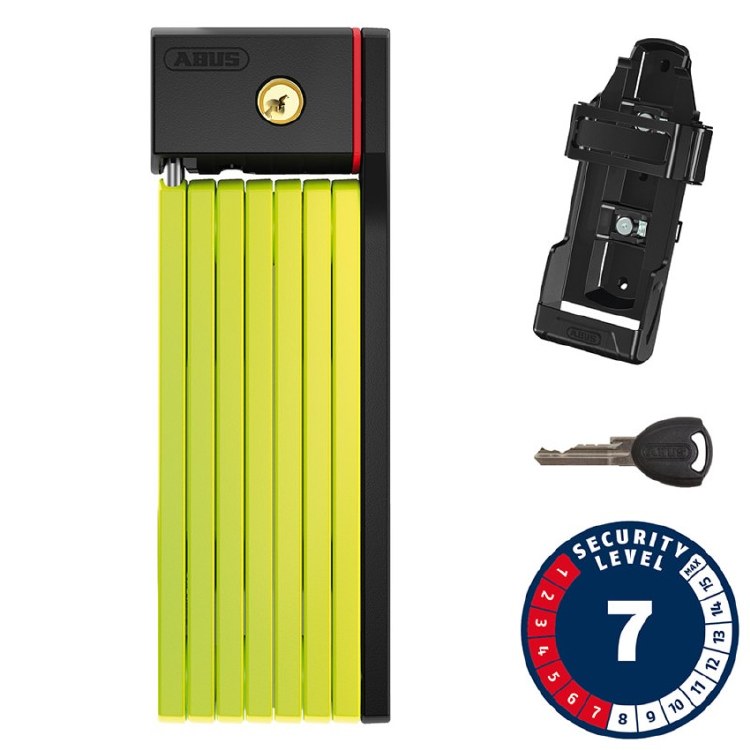 ABUS BORDO BIG UGRIP 5700 FOLDING LOCK W/KEY - GREEN