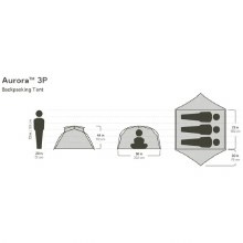 Additional picture of NEMO AURORA 3P & FOOTPRINT 2025+ (FROST/ SILT)