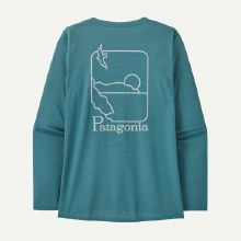 PATAGONIA W'S L/S CAP COOL DAILY GRAPHIC SHIRT - WATERS
