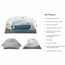 Additional picture of NEMO AURORA 3P & FOOTPRINT 2025+ (FOG/ SMOKEY OLIVE)