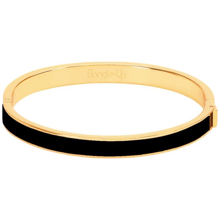 Black and Gold Clasp Bangle