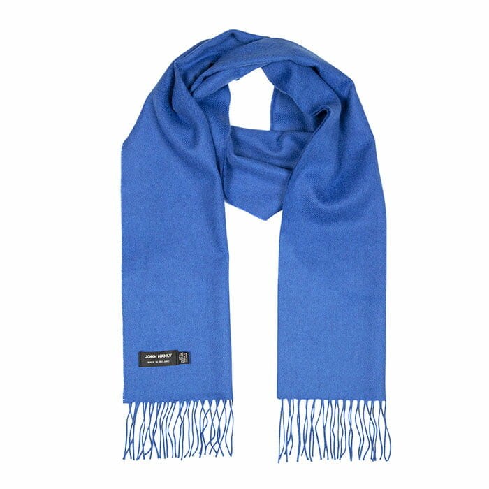 Merino Wool Scarf Royal Blue