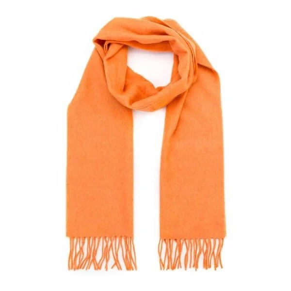 Merino Wool Scarf Tangerine Orange