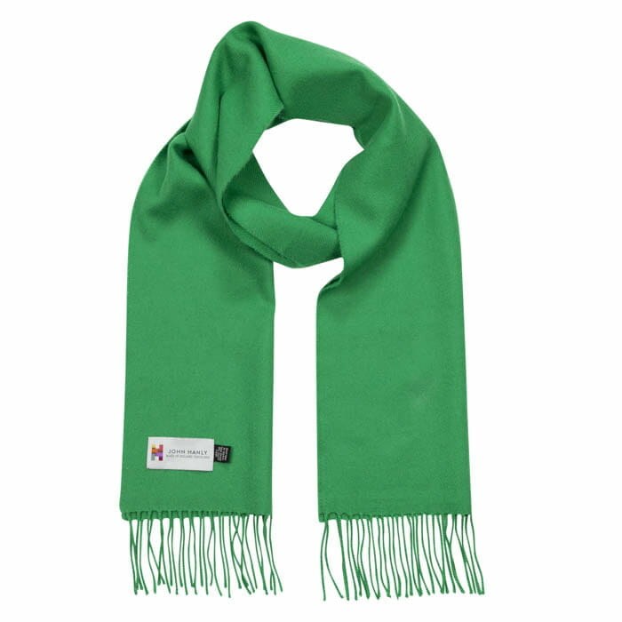 Merino Wool Scarf Kelly Green