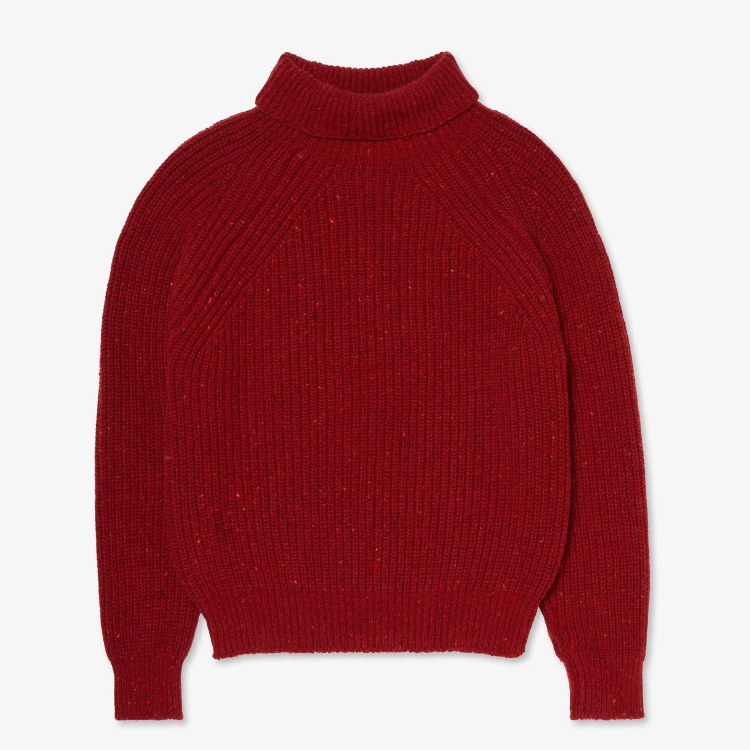 Merino-Cashmere Boatbuilder Rollneck Sweater