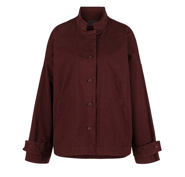 Terracotta-Brown Cotton Jacket