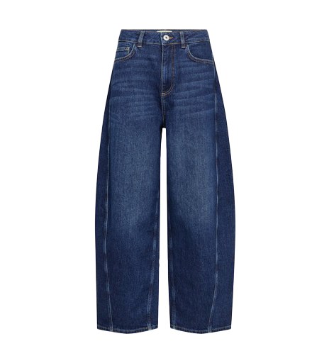 Cindy Barrel leg blue jeans