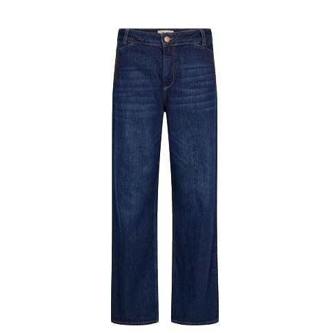 Dara Wide leg dark blue jeans