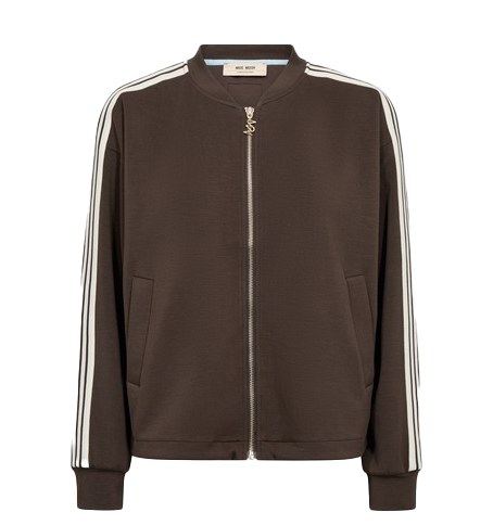 Ardie Brown Zip Cardigan