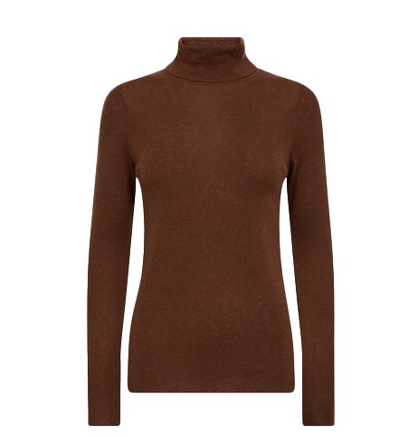 Brown Wool rollneck top