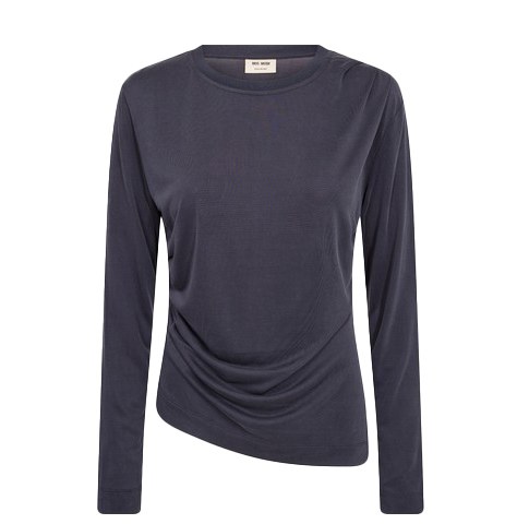 Ami draped navy tee