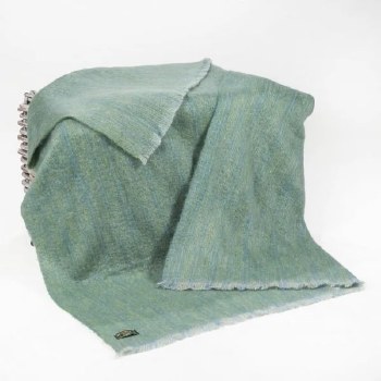 Mohair Throw Sea Green