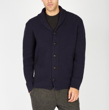 Shawl Collar Wool Cardigan