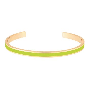 Additional picture of Adjustable Green and Gold Bangle