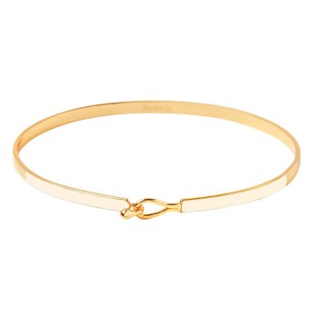 White and Gold Teardrop Clasp Bracelet White and Gold Teardrop Clasp Bracelet
