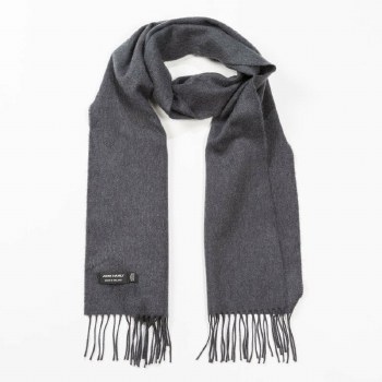 Merino Wool Scarf Charcoal Grey