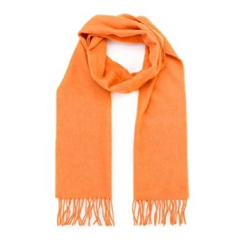 Merino Wool Scarf Tangerine Orange