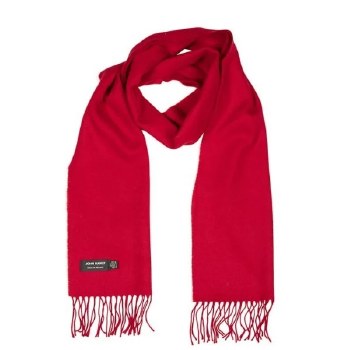 Merino Wool Scarf Crimson