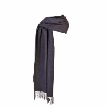 Merino Wool Wrap Charcoal Grey