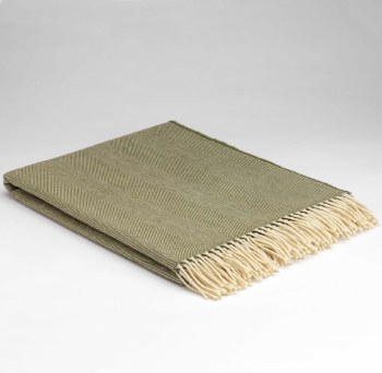 Supersoft Merino Lambswool Throw Fern