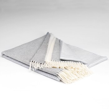 Supersoft Throw Mist Grey Ombre