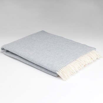 Supersoft Herringbone Throw Smoke