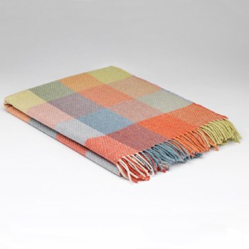 Supersoft Merino Lambswool Throw Starburst Check