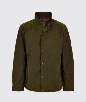 Carrickfergus Waxed Jacket Fennel Green