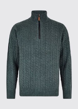 Additional picture of Cronin Zip Neck Pebble Sweater