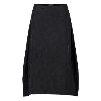 Black Polka Dot Taffeta Skirt