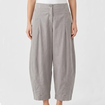 Additional picture of Ecru Cotton Lyocell Moleskin Trousers