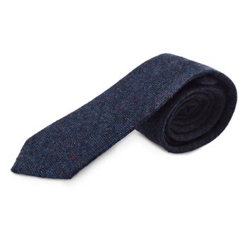 Navy Irish Tweed Tie