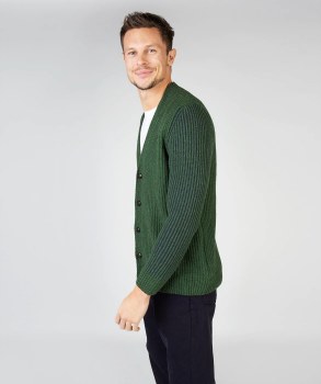 Additional picture of Green and Navy Cardigan