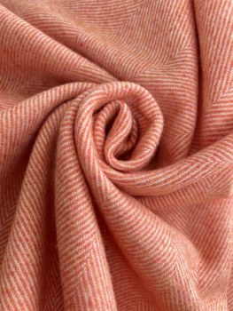 Additional picture of Extra Large Supersoft Merino Lambswool Throw Clementine
