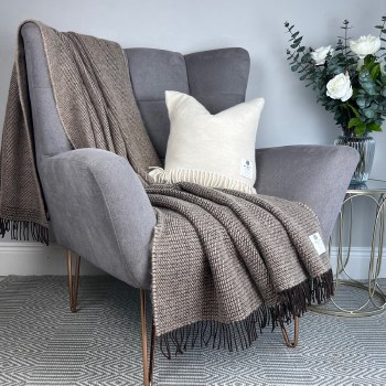 Additional picture of Merino Wool Throw Nevada Desert
