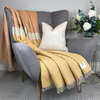 Additional picture of Irish Linen Throw Florence