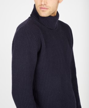 Additional picture of Fisherman Polo Neck Sweater