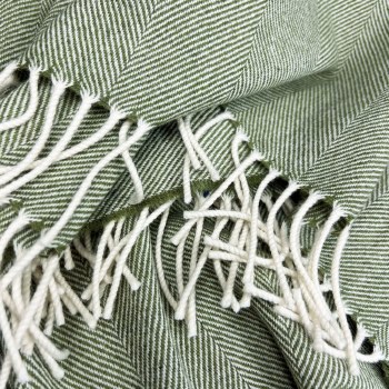 Additional picture of Supersoft Merino Lambswool Throw Fern