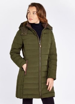 Additional picture of Ballybrophy Quilted Olive Jacket