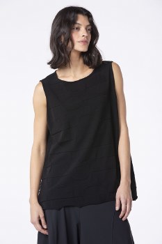 Additional picture of Black Viscose Knit Vest