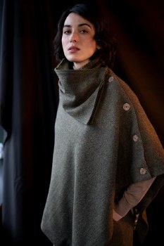 Additional picture of Moss Green Reversible Snood Scarf