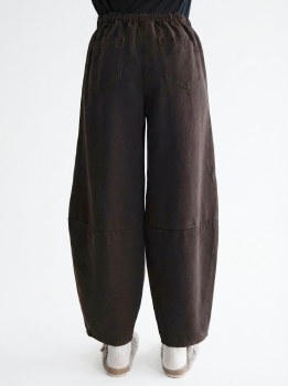 Additional picture of Taula Chocolate Organic Cotton Trousers