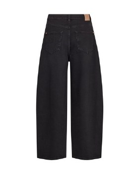 Additional picture of Cindy Barrel leg black jeans