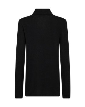 Additional picture of Black Wool rollneck slimfit top